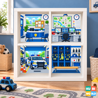 Police Station Backdrop - presentation view