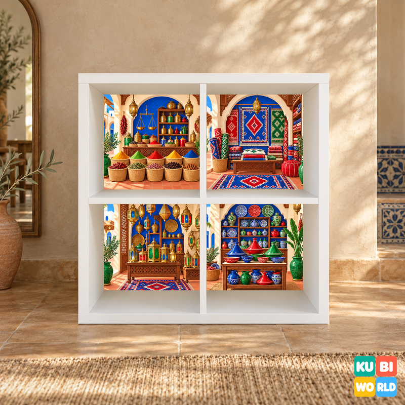 Moroccan Souk Backdrop - presentation view