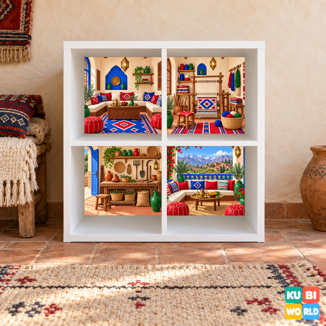 Atlas Mountain Village Backdrop - presentation view